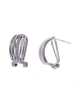 Pendientes Plata Mujer PPOM21 Concha Circonitas