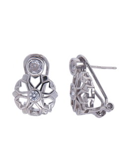 Pendientes Plata Mujer PPOM22 Circonitas