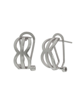 Pendientes Plata Mujer PPOM5 Calado Liso