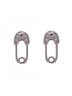 Pendientes Plata Mujer PPR 315 Imperdible Circonitas