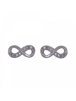 Pendientes Plata Mujer PPR 402 Infinito Circonitas