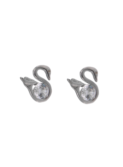 Pendientes Plata Mujer PPR 509 Cisne Circonitas