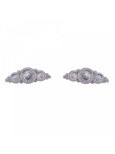 Pendientes Plata Mujer PPR 607 Circonitas