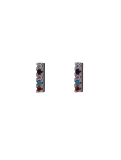 Pendientes Plata Mujer PPR 639/1 Circonitas Multicolor
