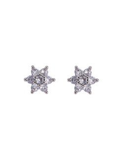 Pendientes Plata Mujer PPR 694/5 Estrella Circonitas