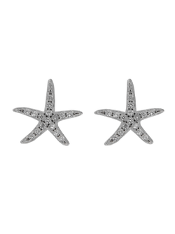 Pendientes Plata Mujer PPR 714 Estrella Mar Circonitas