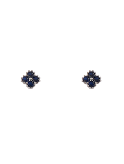 Pendientes Plata Mujer PPR 765/Z Circonitas Azules