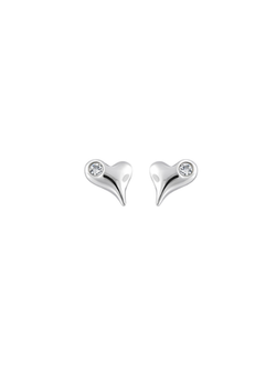 Pendientes Plata Mujer PPR 808 Corazón Circonita