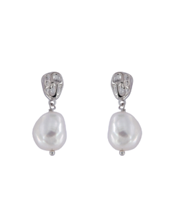 Pendientes Plata Mujer PSTP3 Perlas Irregulares