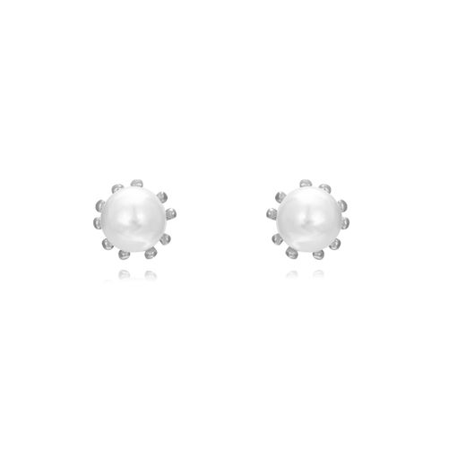 Pendientes Plata Perlas 4mm PEL1043RH