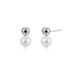 Pendientes Plata Perlas Cultivadas 12mm PEM0292RHPA