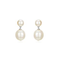 Pendientes Plata Perlas Cultivadas 24mm PEM0286RHPA