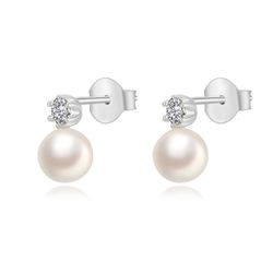 Pendientes Plata Perlas Cultivadas 9mm PEM0276RHPA
