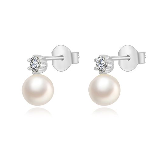 Pendientes Plata Perlas Cultivadas 9mm PEM0276RHPA