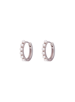Pendientes Plata PPAC189 Aro C. Perlas