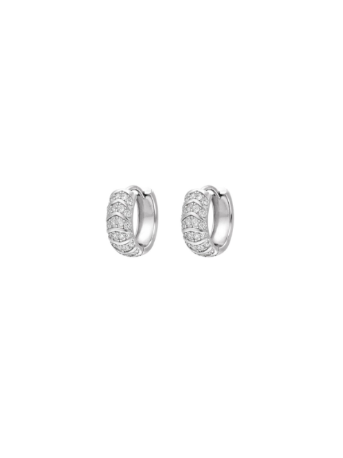 Pendientes Plata PPAC207 Aro C. Circonitas