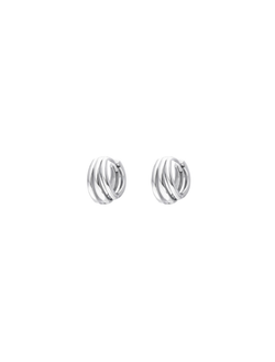Pendientes Plata PPAC213 Aro Concha En Brillo