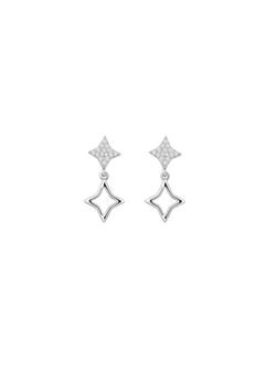 Pendientes Plata PPEN2288 Estrella Polar C. Colgante