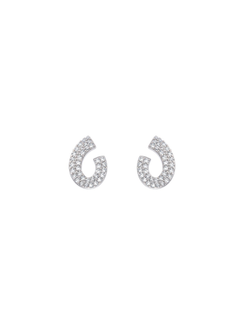 Pendientes Plata PPR 812 Gota Abierta C. Circonitas