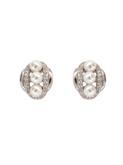 Pendientes Plata PPRP79 Perlas C. Circonitas