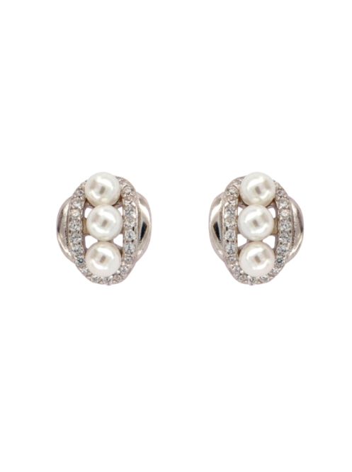 Pendientes Plata PPRP79 Perlas C. Circonitas