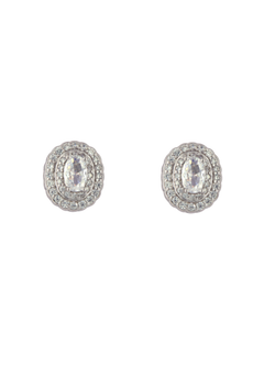 Pendientes Plata PSET222/1 Óvalo C. Circonitas