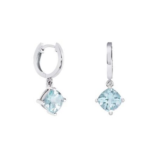 Boucles d'oreilles en argent losange Argyor MRM 7x7 mm (AG) 79B0300NC2 Topaze bleue