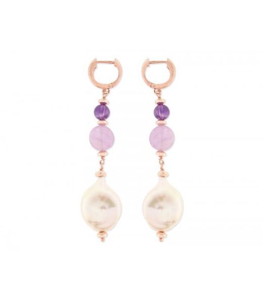 Pendientes Plata Rosada Liska LP1025A Perla