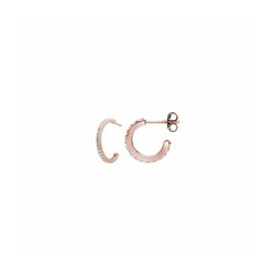 Pendientes Plata Rose E01859PP Aro Abierto Con Circonitas