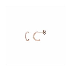 Pendientes Plata Rose E03340PP Aro Abierto Con Circonitas