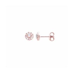 Pendientes Plata Rose E06445PP Piedra Redonda Con Circonitas