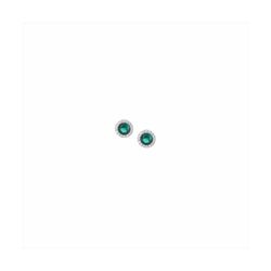 Pendientes Plata Sovrani 0,7cm J9527 Circonitas Esmeralda