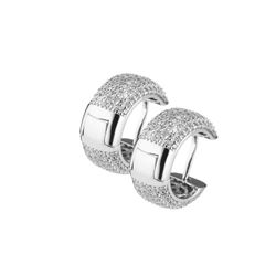 Pendientes Plata Sovrani 1,5cm J8048 Aros Con Circonitas