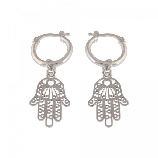 Arracades Plata Sovrani 1cm AVP040 Cèrcol Mà Fàtima