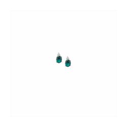 Pendientes Plata Sovrani 1cm J8833 Esmeralda Circonitas