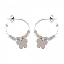 Pendientes Plata Sovrani AVP015 Aro Trébol
