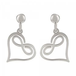 Pendientes Plata Sovrani AVP058 Corazón Infinito