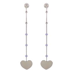 Pendientes Plata Sovrani AVP232 Corazón Con Bolas Esmaltadas