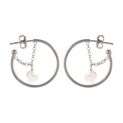 Pendientes Plata Sovrani AVP253 Aro Corazón