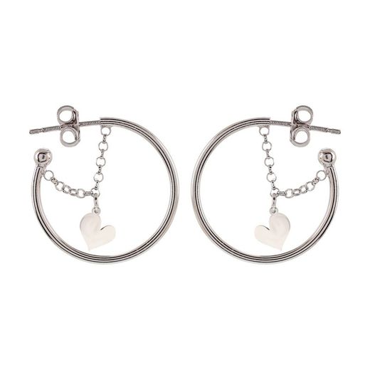 Pendientes Plata Sovrani AVP253 Aro Corazón