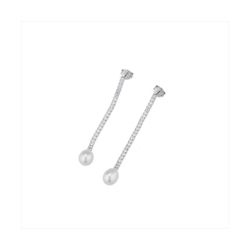 Pendientes Plata Sovrani J10981 Perlas C. Circonitas 6,00cm