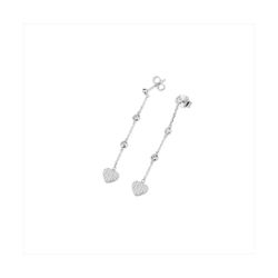Pendientes Plata Sovrani J11649 Corazón C. Circonitas 6,00cm