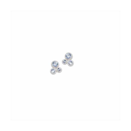 Pendientes Plata Sovrani J11716 Piedras Aguamarina C. Circonitas 1,00cm