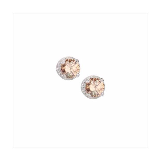 Pendientes Plata Sovrani J11736 Circonita Champagne C. Circonitas 1,00cm