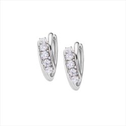 Pendientes Plata Sovrani J12812 Aro C. Circonitas
