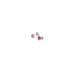 Pendientes Plata Sovrani J8346 Corazón Rubí Circonitas 1,00cm