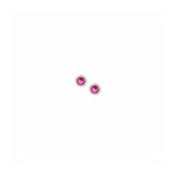 Pendientes Plata Sovrani J9518 Circonitas Rubí