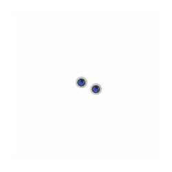 Pendientes Plata Sovrani J9530 Zafiro Redondo C. Circonitas 0,70cm