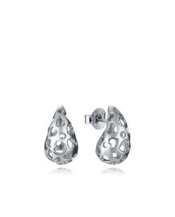 Pendientes Plata Viceroy 1,5cm 2366E000-00 Gota Calado Corazones