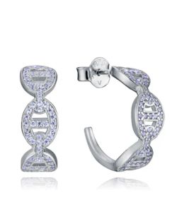 Pendientes Plata Viceroy 1,5cm 9159E000-30 Eslabones Circonitas